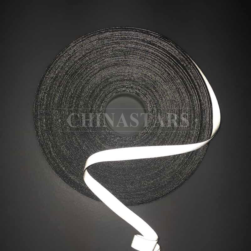 亮银双面反光弹力包边带