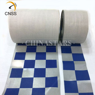 亮银TC新半岛官方端网站印刷方格 安全警示服用方格反光带