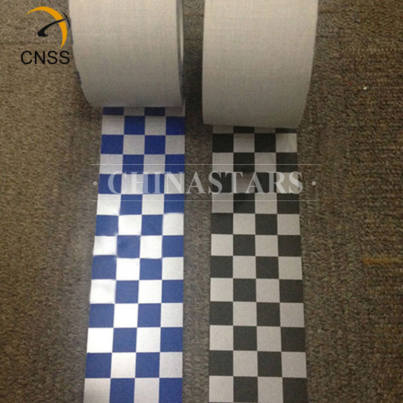 亮银TC新半岛官方端网站印刷方格 安全警示服用方格反光带