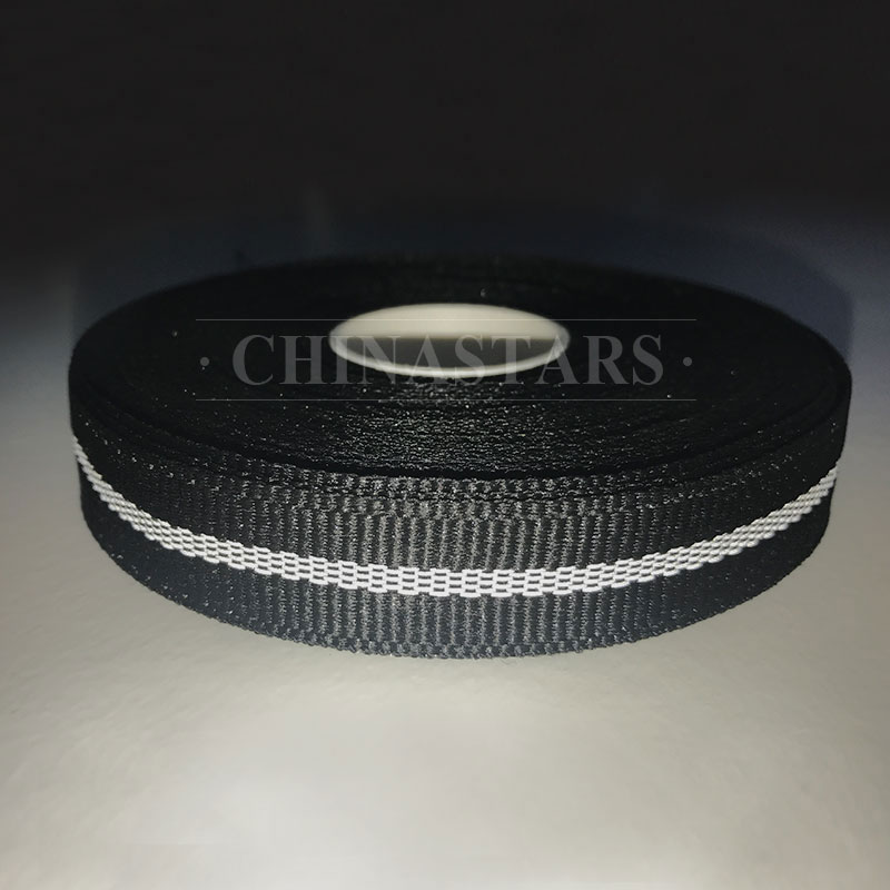 反光丝织带提花 